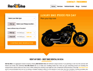 rentmybike.co.in screenshot