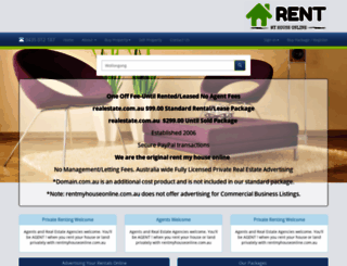 rentmyhouseonline.com.au screenshot