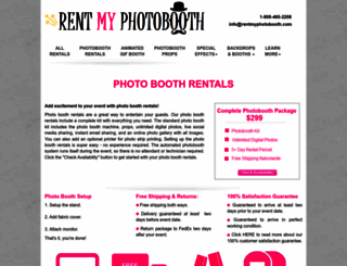 rentmyphotobooth.com screenshot
