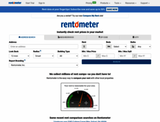 rentometer.com screenshot