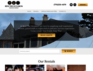 renttheoccasion.com screenshot