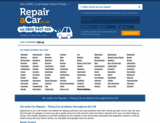 repairacar.co.uk screenshot