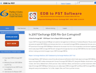 repairedbexchange2007.edbtopstsoftware.com screenshot