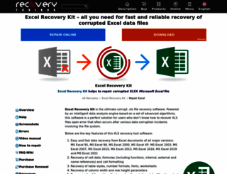 repairexcel.recoverytoolbox.com screenshot
