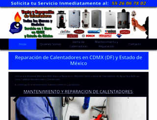 reparaciondecalentadores.com.mx screenshot
