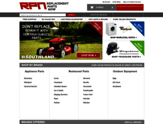 replacementpartsnow.com screenshot