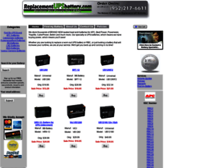 replacementupsbattery.com screenshot
