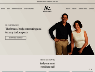 replasticsurgery.com.au screenshot
