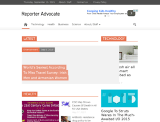 reporteradvocate.com screenshot