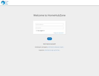reporting.homehubzone.com screenshot