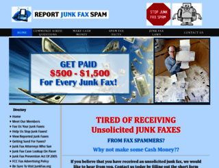 reportjunkfaxspam.com screenshot