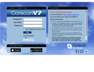 reports.corecon.com screenshot