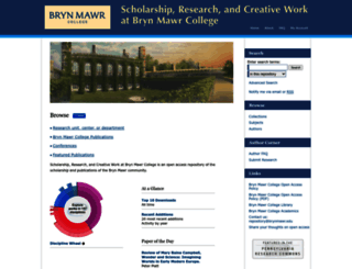repository.brynmawr.edu screenshot