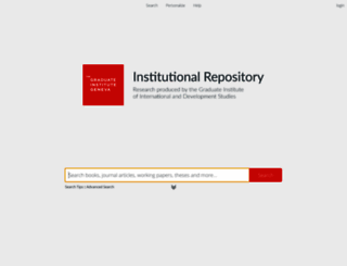 repository.graduateinstitute.ch screenshot
