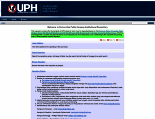repository.uph.edu screenshot
