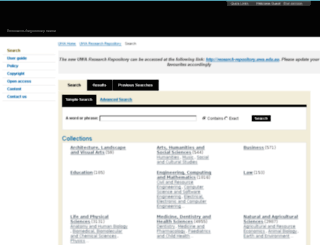 repository.uwa.edu.au screenshot