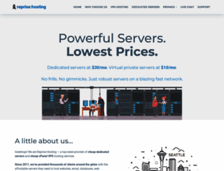 reprisehosting.com screenshot