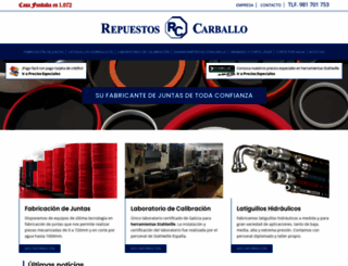 repuestoscarballo.com screenshot