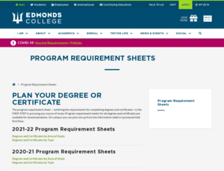 requirements.edcc.edu screenshot