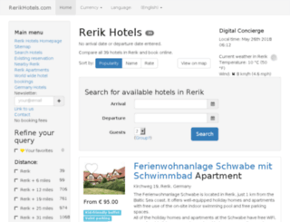 rerikhotels.com screenshot