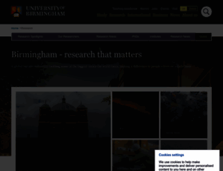 research.bham.ac.uk screenshot