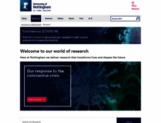 research.nottingham.ac.uk screenshot