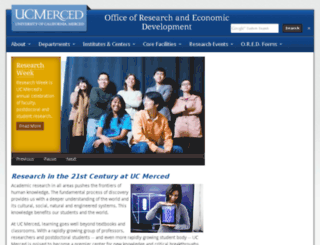 research.ucmerced.edu screenshot