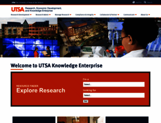 research.utsa.edu screenshot