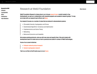 research.web3.foundation screenshot