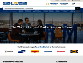 researchandmarket.com screenshot