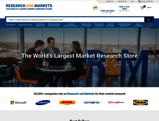 researchandmarkets.net screenshot