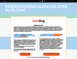 researchchemical.over-blog.com screenshot