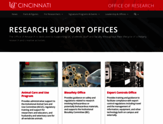 researchcompliance.uc.edu screenshot
