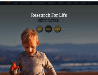 researchforlife.org.nz screenshot