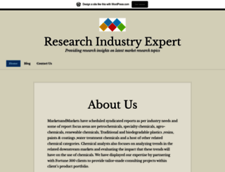 researchindustryexpert.wordpress.com screenshot