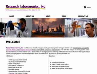 researchlaboratoriesinc.com screenshot