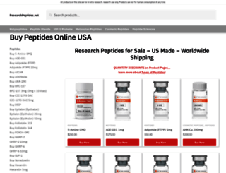 researchpeptides.net screenshot