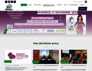 reseau-environnement-sante.fr screenshot