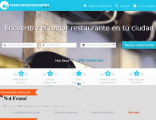 reservarestaurantes.com screenshot