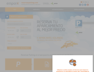 reservarparking.com screenshot