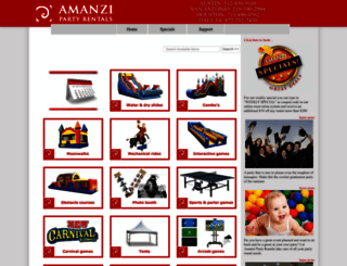 reservations.amanzipartyrentals.com screenshot