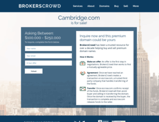reservations.cambridge.com screenshot