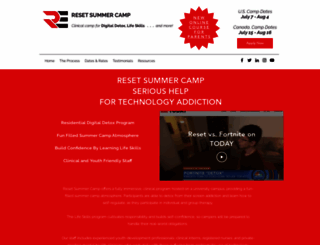 resetsummercamp.com screenshot