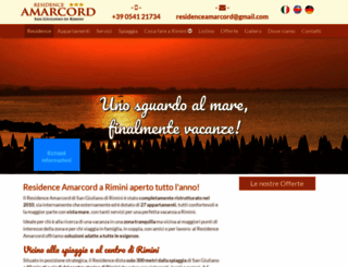 residenceamarcord.com screenshot