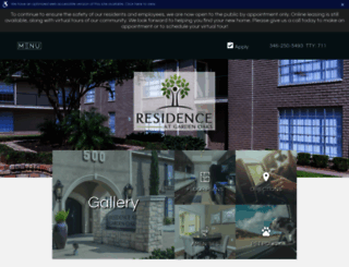 residencegardenoaksliving.com screenshot