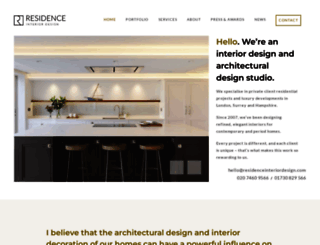 residenceinteriordesign.com screenshot