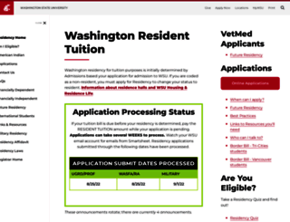 residency.wsu.edu screenshot