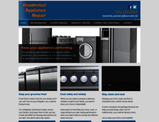 residentialappliancerepair.com screenshot