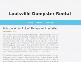 residentialdumpsterrental.bravesites.com screenshot