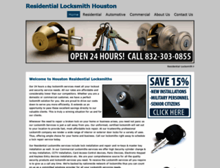 residentiallocksmithhouston.com screenshot
